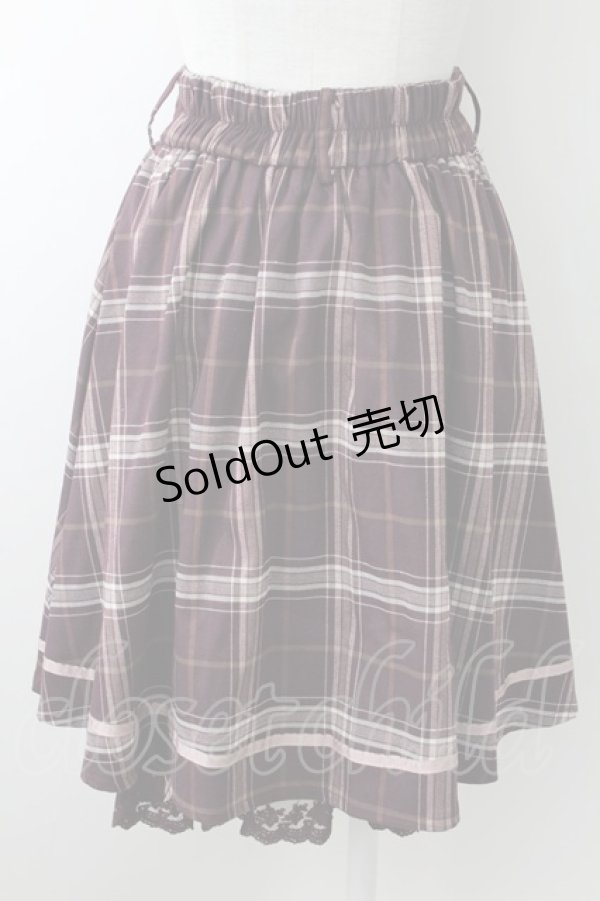 画像2: axes femme / ベルト付クラシカルスカート  ブラウン T-25-09-05-022-AX-SK-SA-ZI (2)