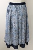 画像2: axes femme POETIQUE / プリュムプリントスカート  ブルー T-25-09-05-024-AX-SK-SA-ZI (2)