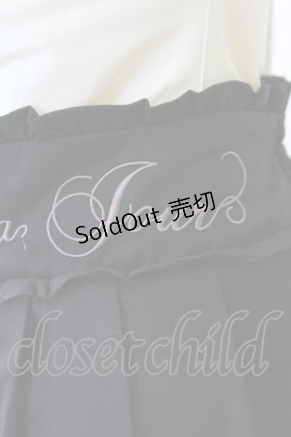 画像6: axes femme POETIQUE / ロゴ刺繍プリーツスカート M ブラック T-25-09-05-025-AX-SK-SA-ZI (6)