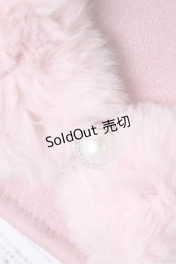 画像6: m petit by misako / AMリボンパールツキグローブ  中桃 T-25-09-05-027-LO-ZA-SA-ZI (6)