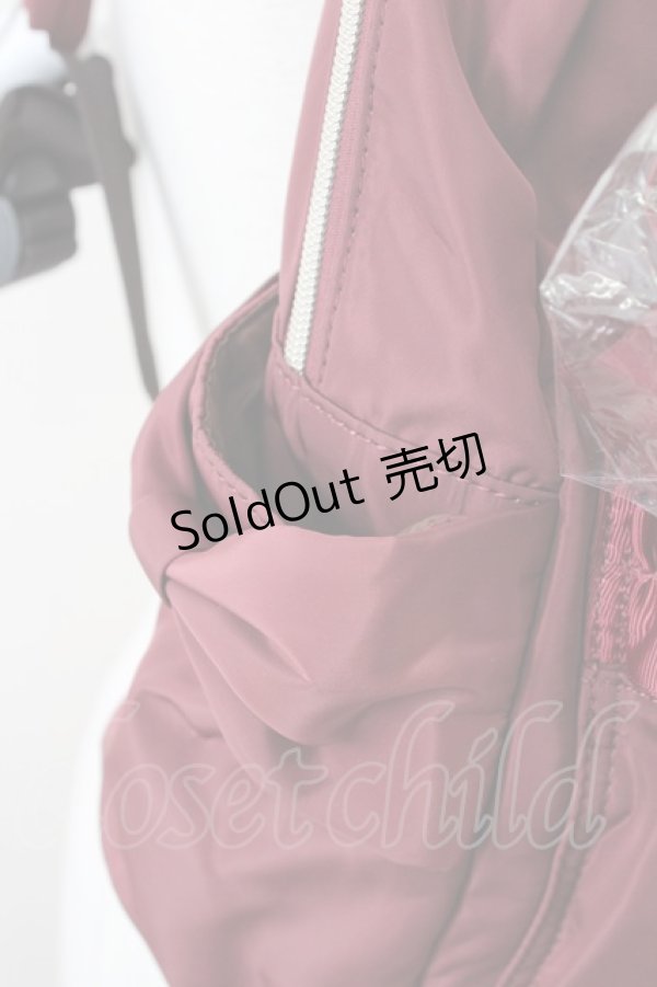 画像2: m petit by misako / AMリボンチャームツキリュックサック  濃赤 T-25-09-05-030-LO-BG-SA-ZI (2)