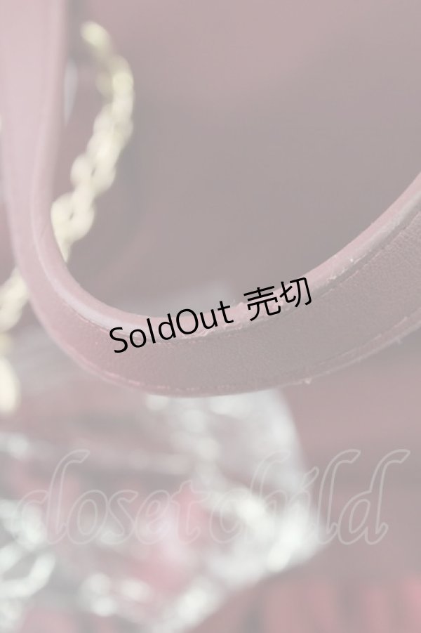 画像5: m petit by misako / AMリボンチャームツキリュックサック  濃赤 T-25-09-05-030-LO-BG-SA-ZI (5)