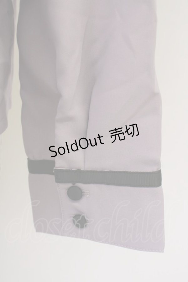 画像3: axes femme POETIQUE / リボン付エンブレム刺繍BL M ラベンダー T-25-09-05-005-AX-BL-SA-ZI (3)