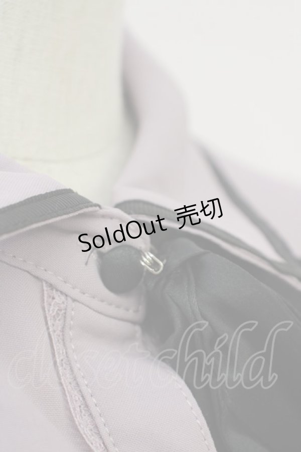 画像7: axes femme POETIQUE / リボン付エンブレム刺繍BL M ラベンダー T-25-09-05-005-AX-BL-SA-ZI (7)