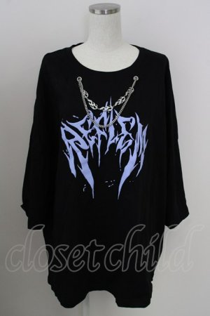 画像: REFLEM / LOGOデザインBIG Tシャツ  黒 T-25-09-05-007-PU-TS-SA-ZT