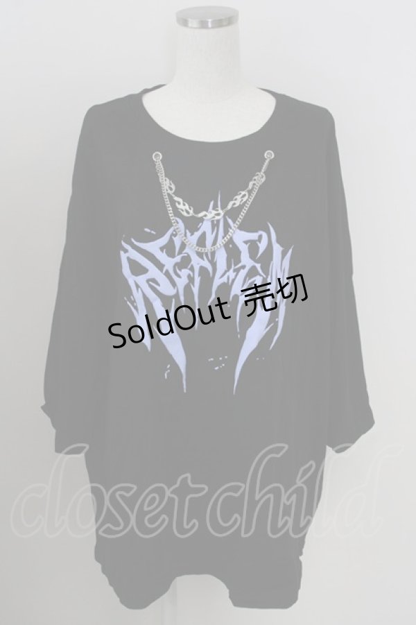 画像1: REFLEM / LOGOデザインBIG Tシャツ  黒 T-25-09-05-007-PU-TS-SA-ZI (1)