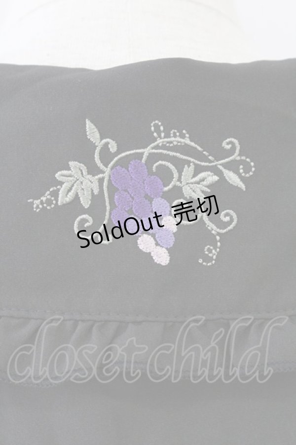 画像3: axes femme POETIQUE / ヴァンダンジュ刺繍ブラウス M ブラック T-25-09-05-011-AX-BL-SA-ZI (3)