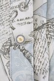 画像4: axes femme POETIQUE / プリュムプリントレース襟ブラウス  ブルー T-25-09-05-012-AX-TO-SA-ZI (4)