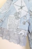 画像5: axes femme POETIQUE / プリュムプリントレース襟ブラウス  ブルー T-25-09-05-012-AX-TO-SA-ZI (5)