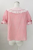 画像2: Angelic Pretty / ギンガムはしごレースブラウス  赤ｘ白チェック T-25-09-05-013-AP-BL-SA-ZI (2)