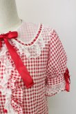 画像5: Angelic Pretty / ギンガムはしごレースブラウス  赤ｘ白チェック T-25-09-05-013-AP-BL-SA-ZI (5)