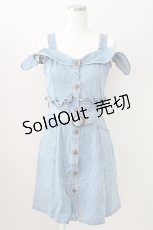 画像: LIZ LISA / フリルデニムジャンスカ  青 T-25-09-05-015-LO-OP-SA-ZI