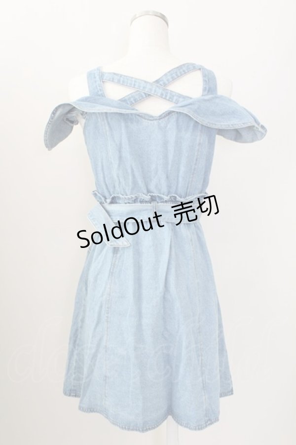 画像2: LIZ LISA / フリルデニムジャンスカ  青 T-25-09-05-015-LO-OP-SA-ZI (2)