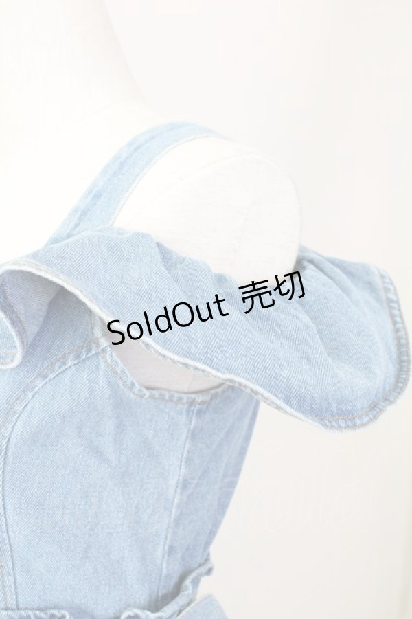 画像3: LIZ LISA / フリルデニムジャンスカ  青 T-25-09-05-015-LO-OP-SA-ZI (3)