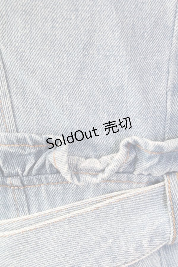 画像4: LIZ LISA / フリルデニムジャンスカ  青 T-25-09-05-015-LO-OP-SA-ZI (4)