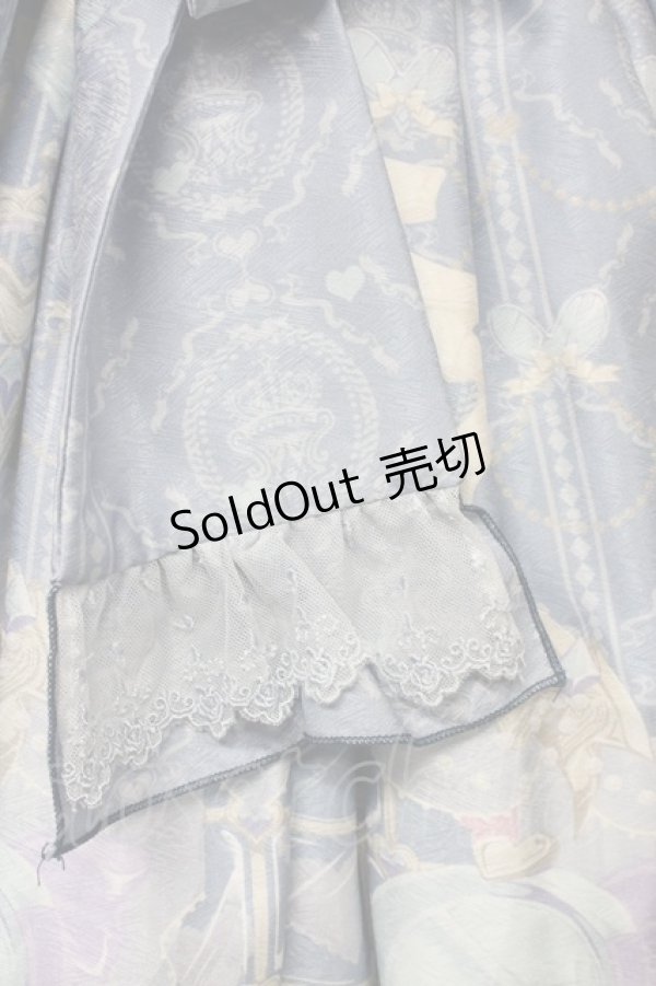 画像4: Little Jolly / うさぎさんプリントジャンパースカート XL サックス T-25-09-10-021-LO-OP-SA-ZI (4)