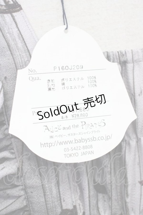 画像9: ALICE and the PIRATES / Quiet toys room〜あの子と遊んだあの日々を〜柄ジャンパースカートI  グレー×紺 T-25-09-10-022-PA-OP-SA-ZI (9)