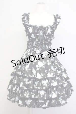 画像: metamorphose / プロムナードミニウェディングジャンパースカート  黒 T-25-09-10-025-ME-OP-SA-ZI