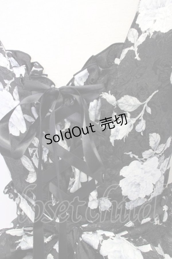 画像3: metamorphose / プロムナードミニウェディングジャンパースカート  黒 T-25-09-10-025-ME-OP-SA-ZI (3)