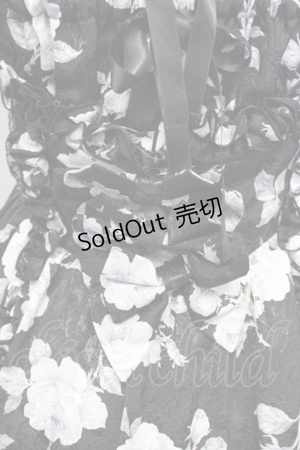 画像7: metamorphose / プロムナードミニウェディングジャンパースカート  黒 T-25-09-10-025-ME-OP-SA-ZI (7)