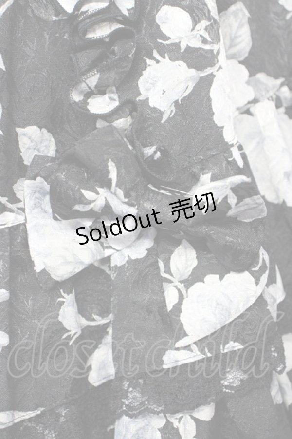 画像9: metamorphose / プロムナードミニウェディングジャンパースカート  黒 T-25-09-10-025-ME-OP-SA-ZI (9)