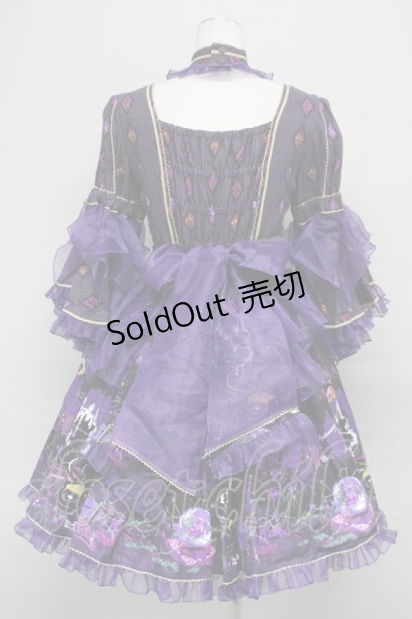 画像2: metamorphose / 魔女の森ラッパ袖ワンピース  バイオレット T-25-09-10-026-ME-OP-SA-ZI (2)