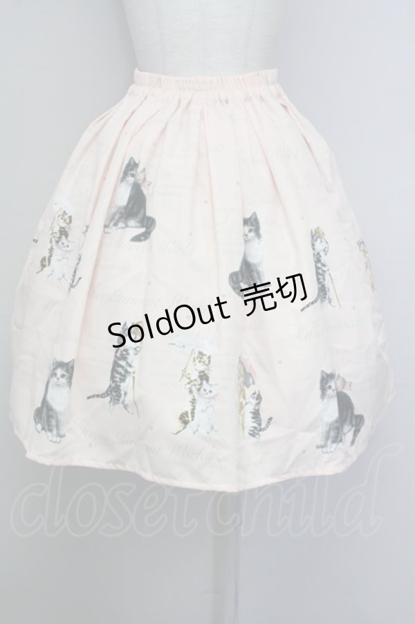 画像2: Innocent World / アンティークキャットスカート  ピンク T-25-09-10-033-IW-SK-SA-ZI (2)