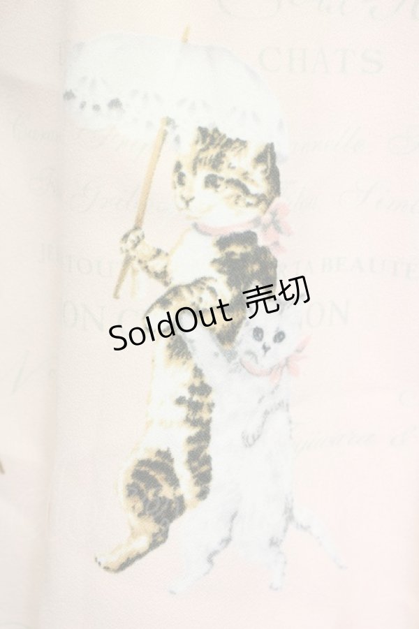 画像3: Innocent World / アンティークキャットスカート  ピンク T-25-09-10-033-IW-SK-SA-ZI (3)