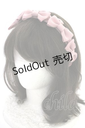 画像: Melody BasKet / リボンいっぱいカチューシャ  ピンク T-25-09-10-035-LO-AC-SA-ZI