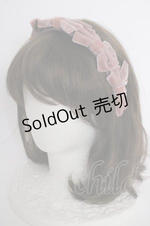 画像: Melody BasKet / リボンいっぱいカチューシャ  ピンク T-25-09-10-036-LO-AC-SA-ZI