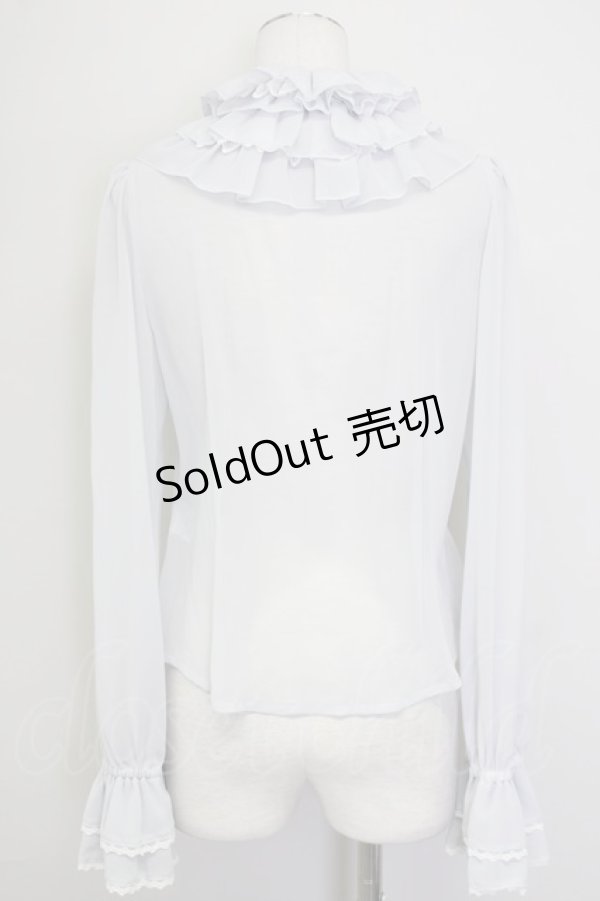 画像2: ALICE and the PIRATES / 月雫と優艶のPrinceボリュームフリルブラウス  グレー T-25-09-10-006-PA-BL-SA-ZI (2)