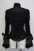 画像2: metamorphose / 立ち襟シフォンラッパ袖ブラウス  黒 T-25-09-10-008-ME-BL-SA-ZI (2)