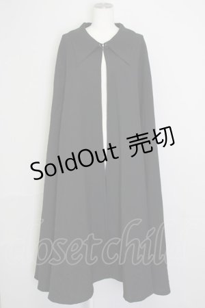 画像: MIHO MATSUDA / コウモリマント  黒 T-25-09-10-012-GO-JA-SA-ZI