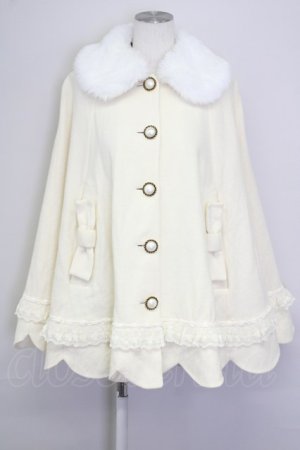 画像: Angelic Pretty / Princessスカラップケープ  アイボリー T-25-09-10-013-AP-CO-SA-ZT