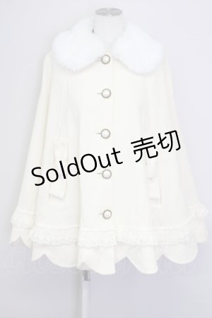 画像: Angelic Pretty / Princessスカラップケープ  アイボリー T-25-09-10-013-AP-CO-SA-ZI