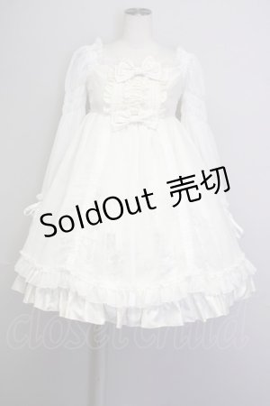 画像: Enchantlic Enchantilly / Gothic Cake&AfterTea Partyワンピース  白 T-25-09-10-016-LO-OP-SA-ZT