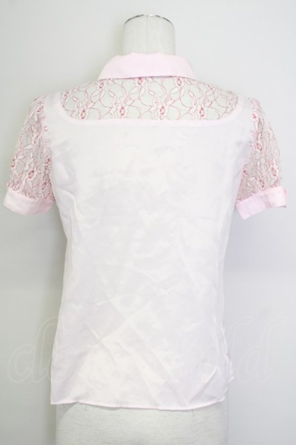 画像2: MILK / チェリーウェブブラウス  ピンク T-25-09-10-002-ML-BL-SA-ZI (2)