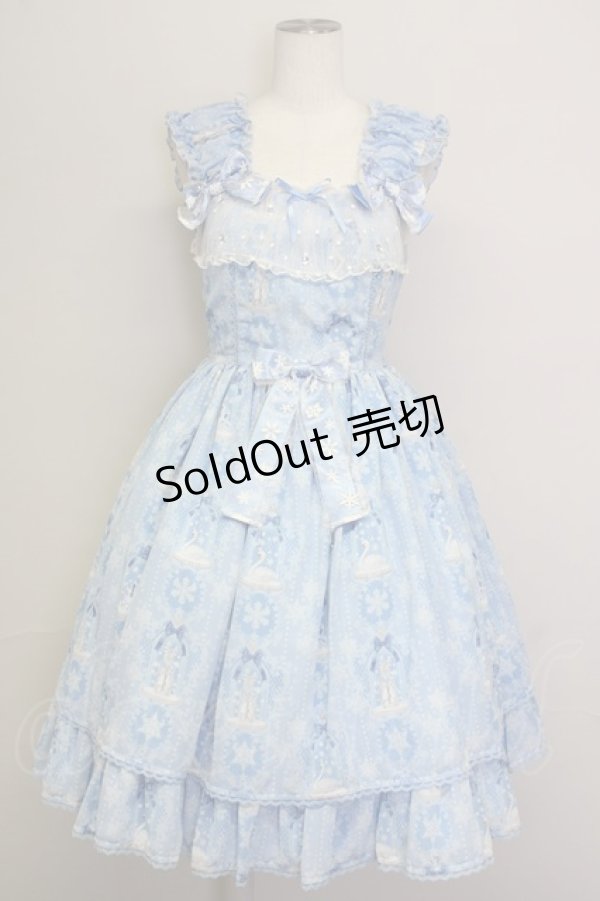画像1: Angelic Pretty / 雪のガラスドームジャンパースカート  サックス T-25-09-10-018-AP-OP-SA-ZI (1)