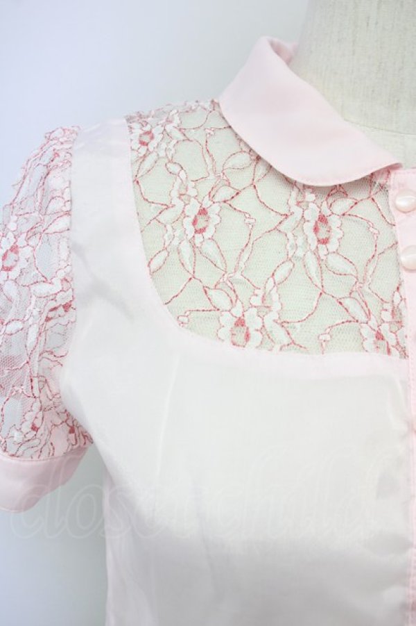 画像3: MILK / チェリーウェブブラウス  ピンク T-25-09-10-002-ML-BL-SA-ZI (3)