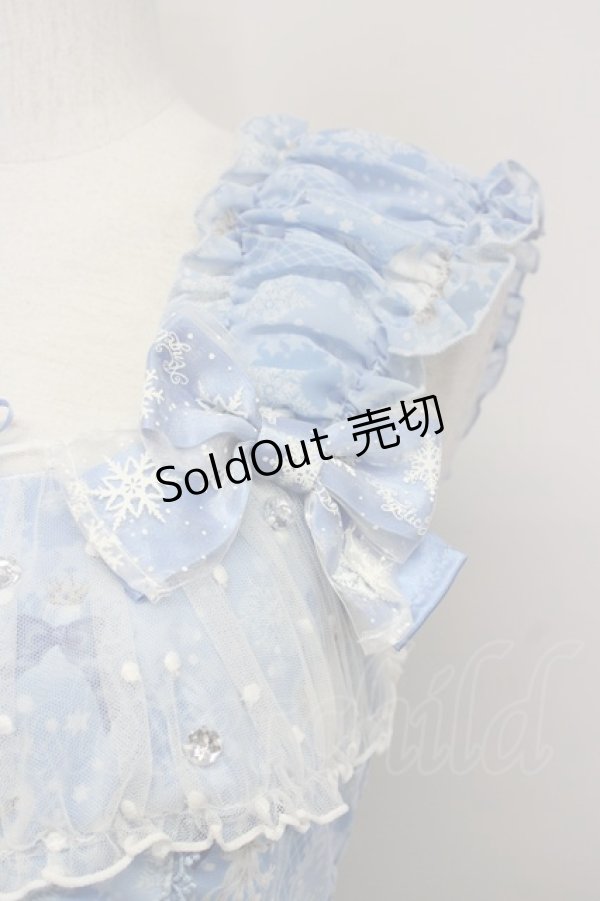 画像4: Angelic Pretty / 雪のガラスドームジャンパースカート  サックス T-25-09-10-018-AP-OP-SA-ZI (4)