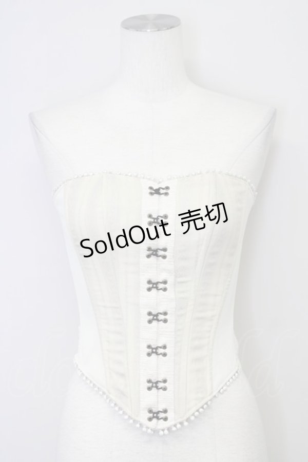 画像1: alice auaa / 異素材切替コルセット 3 ベージュ T-25-09-12-001-AA-TO-SA-ZI (1)