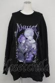 画像1: Amilige / BONDイラストスウェット  黒Ｘ紫 T-25-09-12-003-PU-TO-SA-ZI (1)