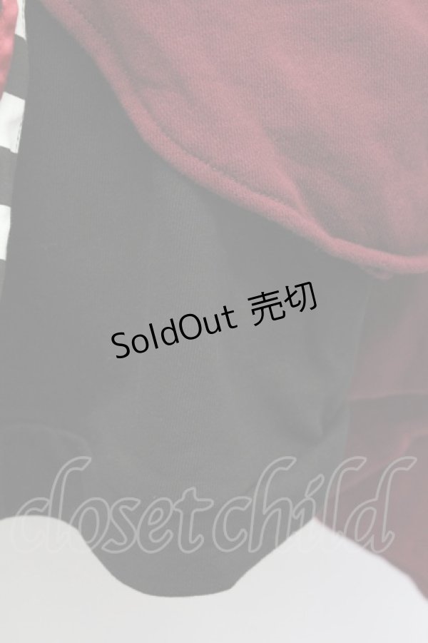 画像8: IRO+IRO / 〜呑めや唄えや〜宵酔い和袖パーカー  黒Ｘ赤 T-25-09-12-015-LO-TO-SA-ZI (8)