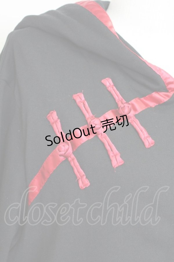 画像6: Favorite / チャイナパーカー  黒Ｘ赤 T-25-09-12-016-LO-TO-SA-ZI (6)