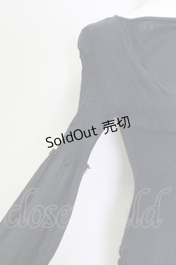 画像6: alice auaa / 楊柳切替ワンピース 3 ブラック T-25-09-12-018-AA-OP-SA-ZI (6)