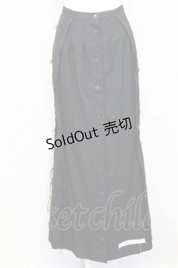 画像1: alice auaa / ラップロングスカート  ブラック T-25-09-12-020-AA-SK-SA-ZI (1)