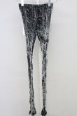 画像1: alice auaa / ネットレギンス 3 ブラック×ホワイト T-25-09-12-021-AA-PA-SA-ZI (1)