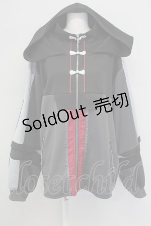 画像: Favorite / チャイナボタンパーカー  グレー T-25-09-12-004-LO-TO-SA-ZI