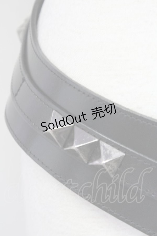 画像7: alice auaa / スタッズ使いベルト  ブラック T-25-09-12-023-AA-ZA-SA-ZI (7)