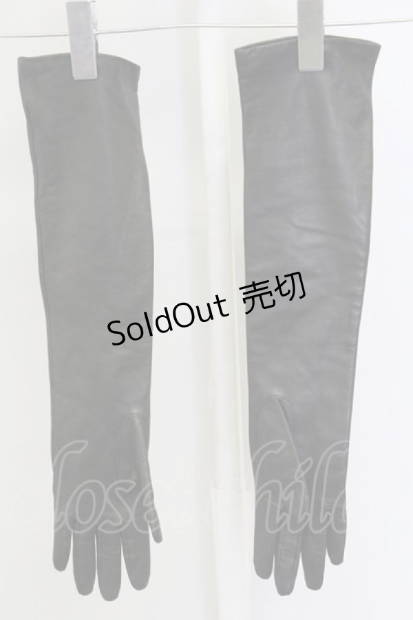 画像2: alice auaa / G/レザーロンググローブ  ブラック T-25-09-12-025-AA-ZA-SA-ZI (2)